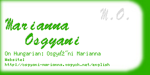 marianna osgyani business card